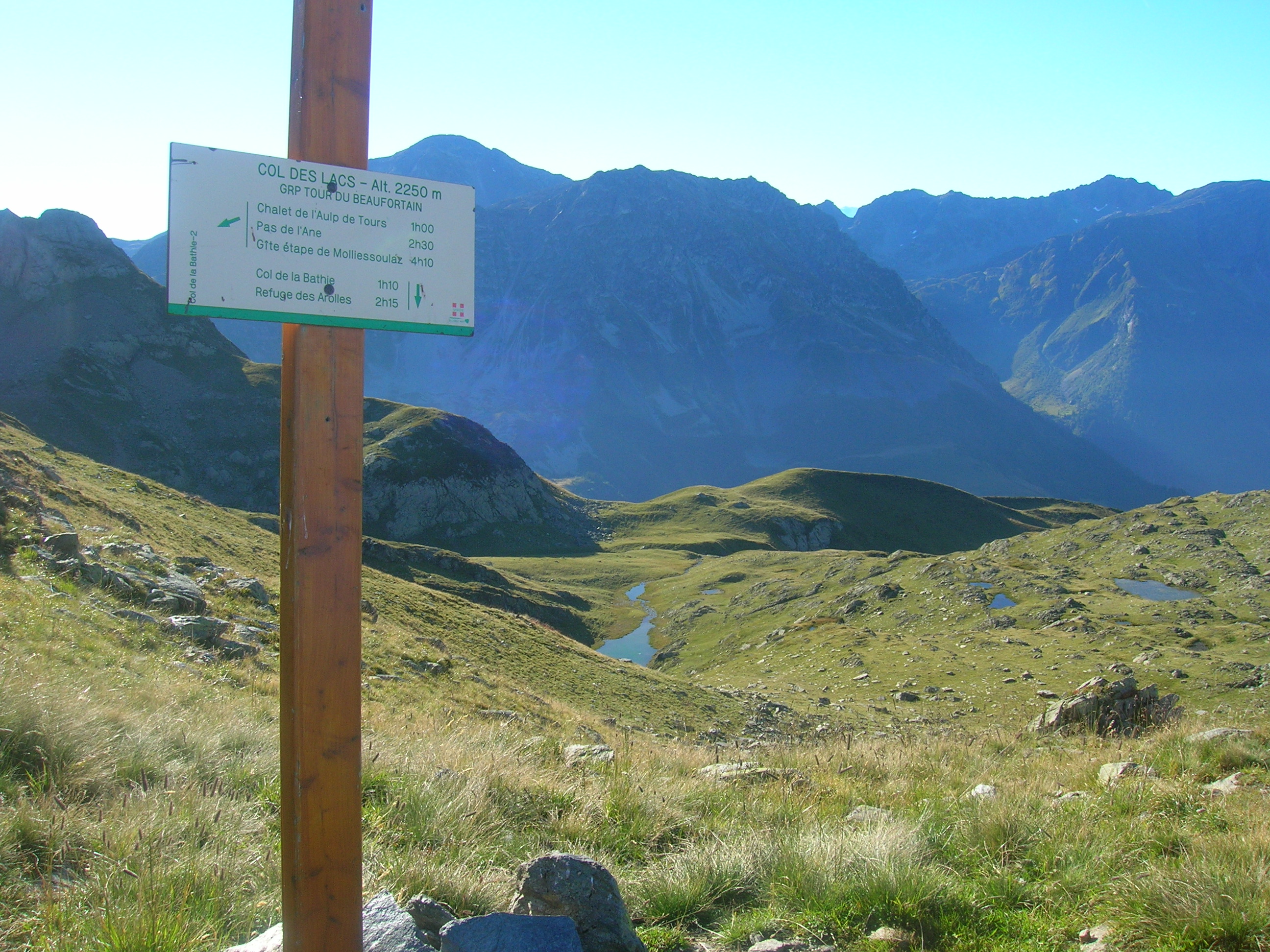 Le Col des Lacs, le beau temps revenu!